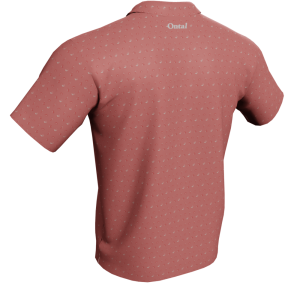 Animal Pattern Polo Golf Shirt - Back