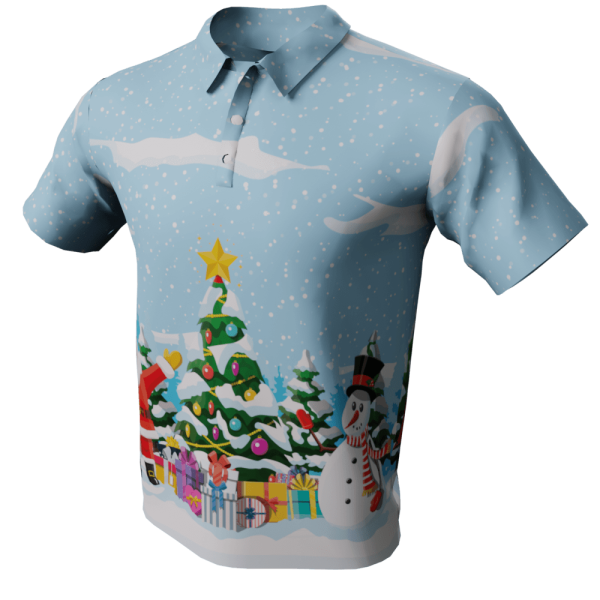 Christmas Tree Polo Golf Shirt