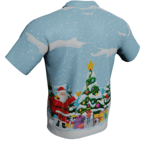 Christmas Tree Polo Golf Shirt - back