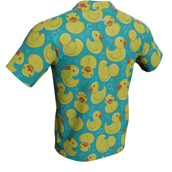 Duck Pattern Polo Golf Shirt - Image 2