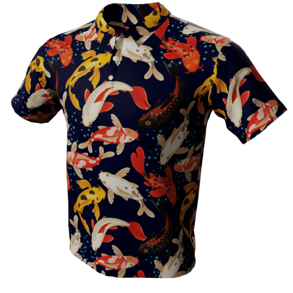 Koi Fish Golf Shirt - Image 3