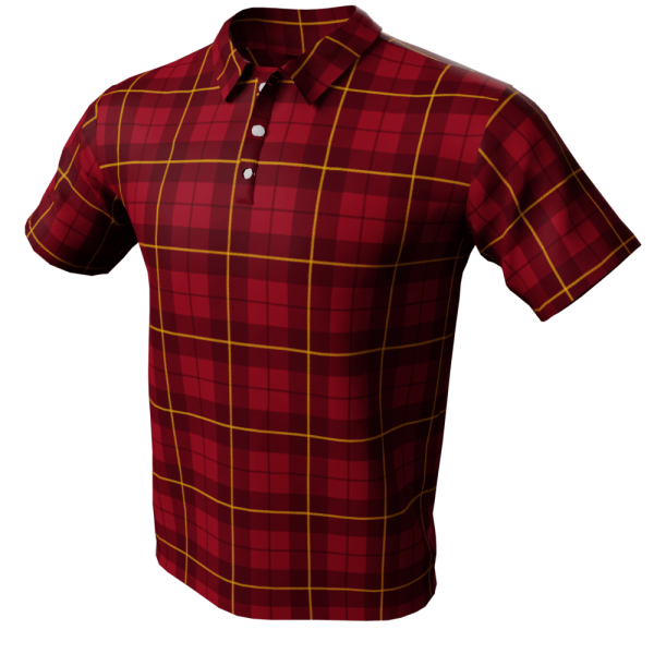 Plaid Polo Golf Shirt