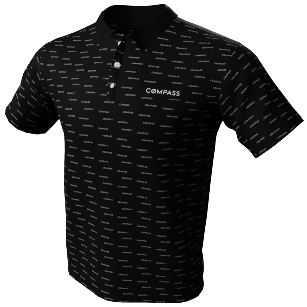 Men's Compass Wordmark Polo Shirt - Ontal Golf Apparel