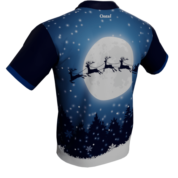 Snowy Night Polo Golf Shirt - Image 2